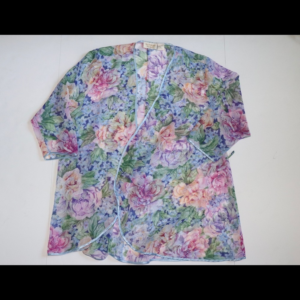 Vtg Gold Label Victoria Secret Kimono Sz Large - Picture 10 of 11